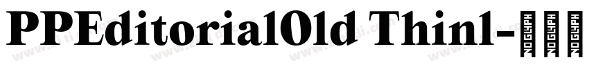PPEditorialOld Thinl字体转换